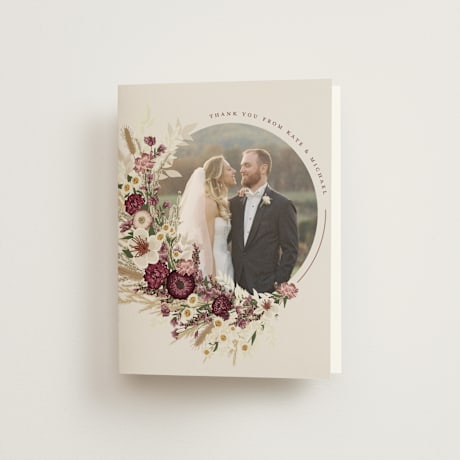 Folded Wedding Thank You Cards