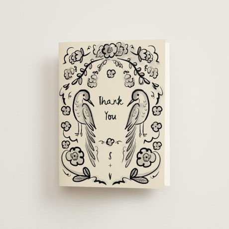 Folded Wedding Thank You Cards