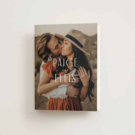 Folded Wedding Thank You Cards