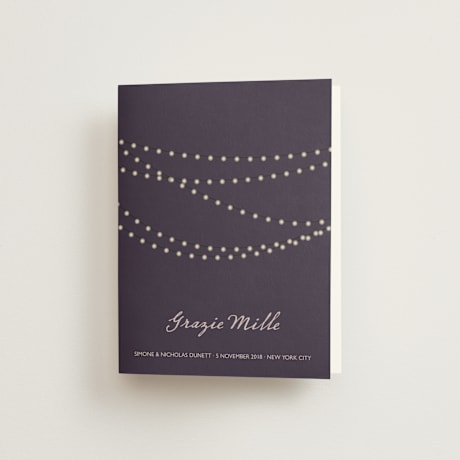 Folded Wedding Thank You Cards