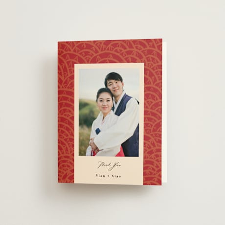 Folded Wedding Thank You Cards