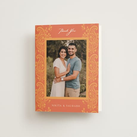 Folded Wedding Thank You Cards
