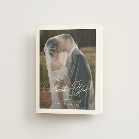 Folded Wedding Thank You Cards