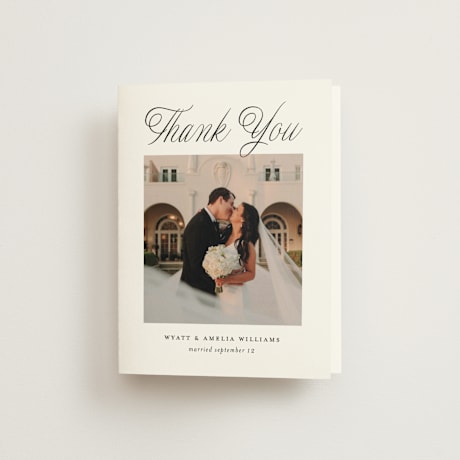 Folded Wedding Thank You Cards
