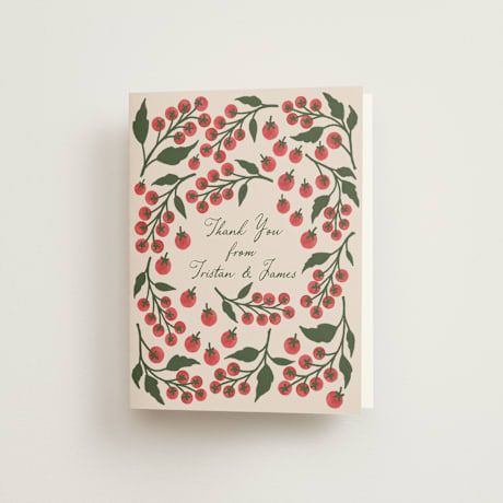Folded Wedding Thank You Cards