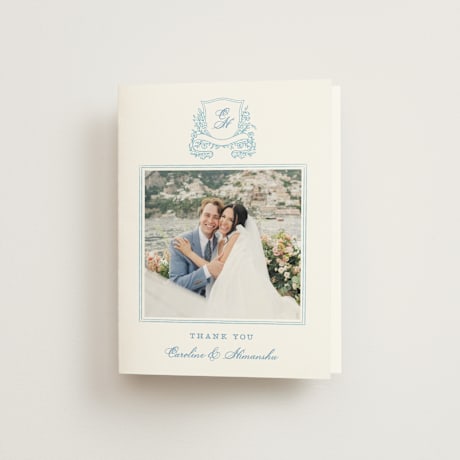 Folded Wedding Thank You Cards