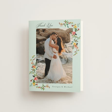 Folded Wedding Thank You Cards