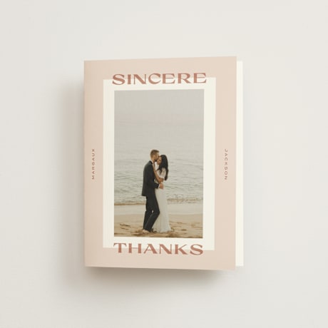 Folded Wedding Thank You Cards