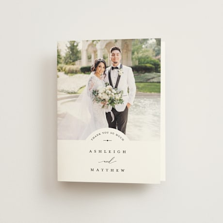 Folded Wedding Thank You Cards