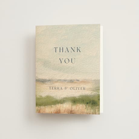 Folded Wedding Thank You Cards