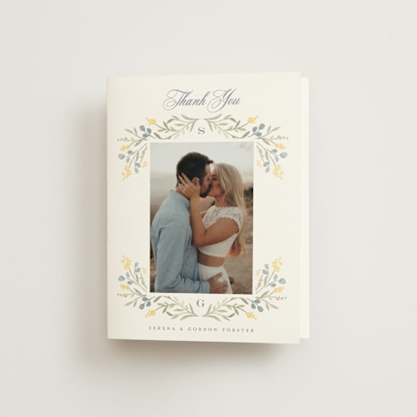 Folded Wedding Thank You Cards
