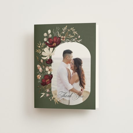 Folded Wedding Thank You Cards