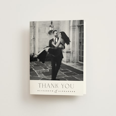 Folded Wedding Thank You Cards