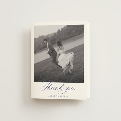 Folded Wedding Thank You Cards