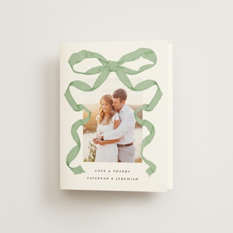 Folded Wedding Thank You Cards