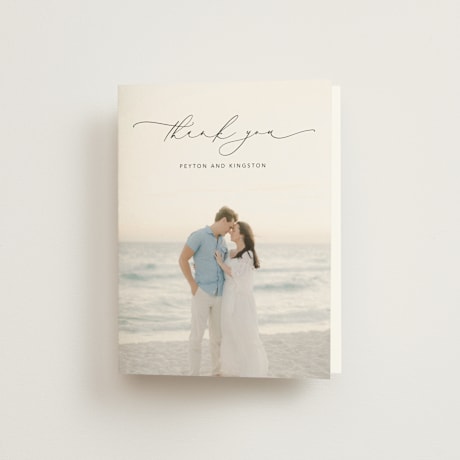 Folded Wedding Thank You Cards
