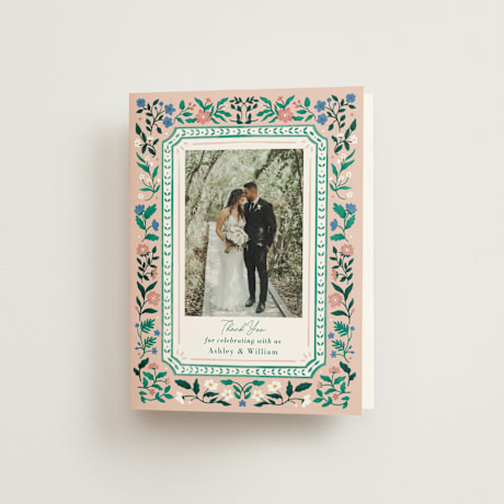 Folded Wedding Thank You Cards