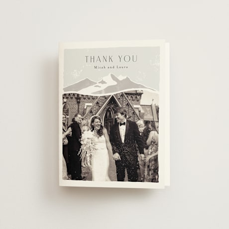 Folded Wedding Thank You Cards