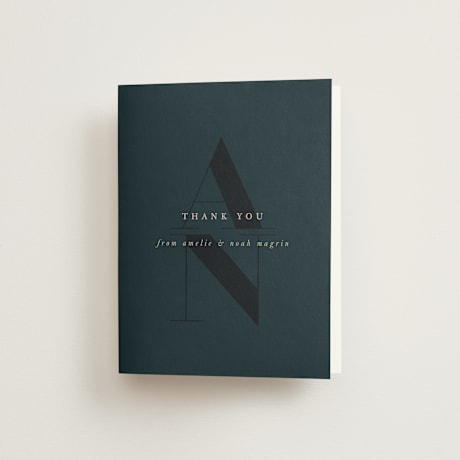 Folded Wedding Thank You Cards