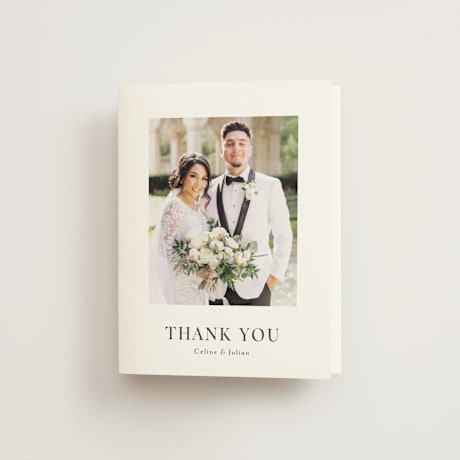 Folded Wedding Thank You Cards
