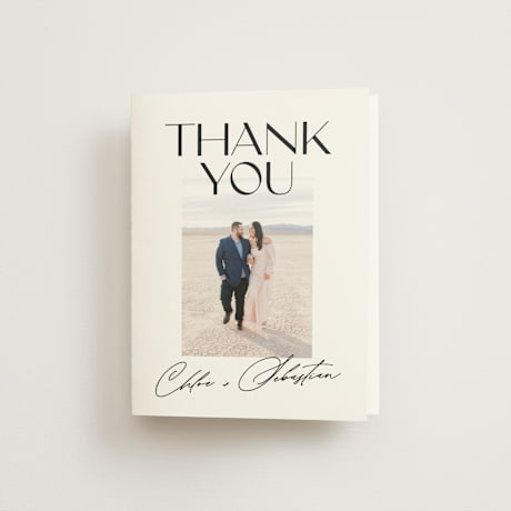 Folded Wedding Thank You Cards