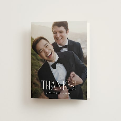 Folded Wedding Thank You Cards