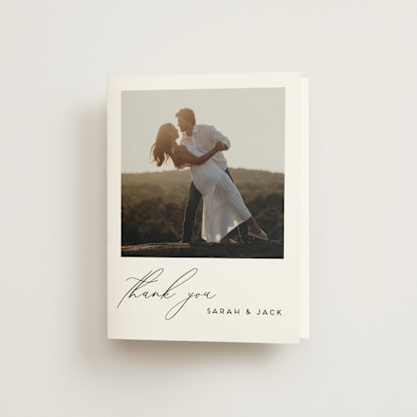 Folded Wedding Thank You Cards