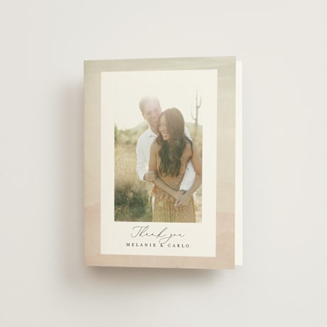 Folded Wedding Thank You Cards