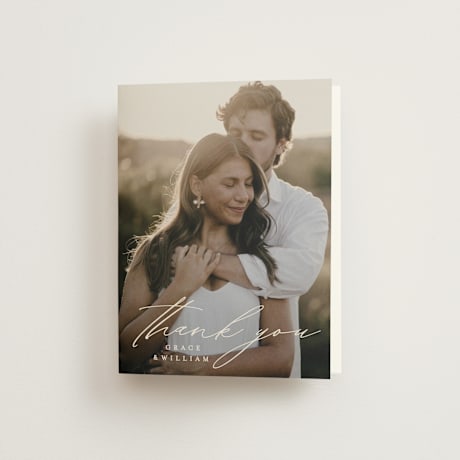 Folded Wedding Thank You Cards