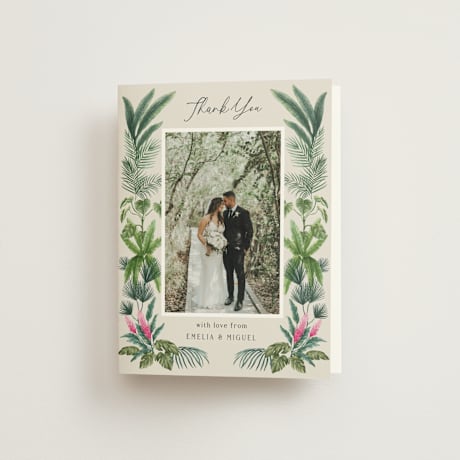 Folded Wedding Thank You Cards