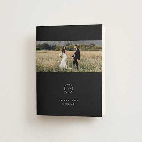 Folded Wedding Thank You Cards