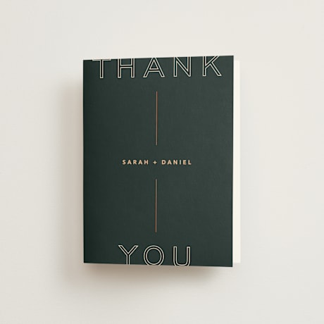 Folded Wedding Thank You Cards