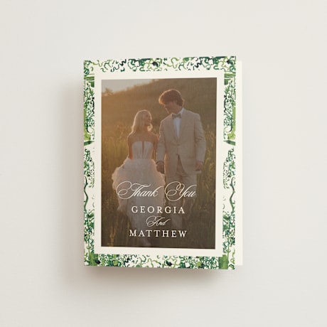Folded Wedding Thank You Cards