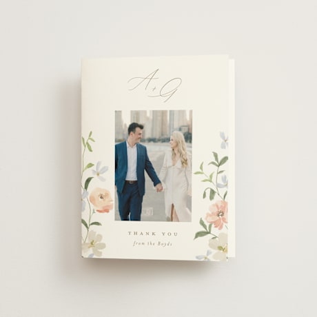 Folded Wedding Thank You Cards