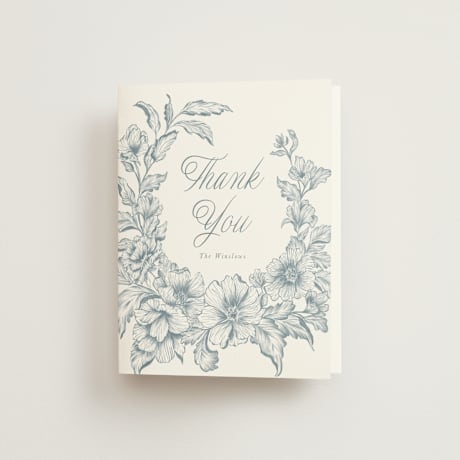 Folded Wedding Thank You Cards