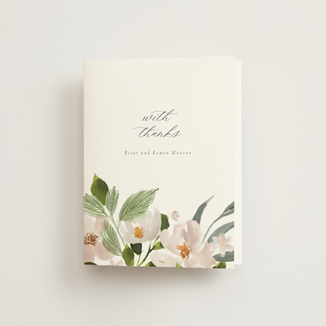 Folded Wedding Thank You Cards