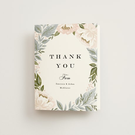Folded Wedding Thank You Cards