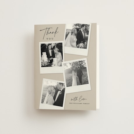 Folded Wedding Thank You Cards