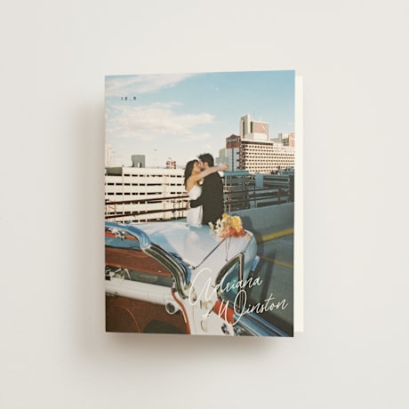 Folded Wedding Thank You Cards