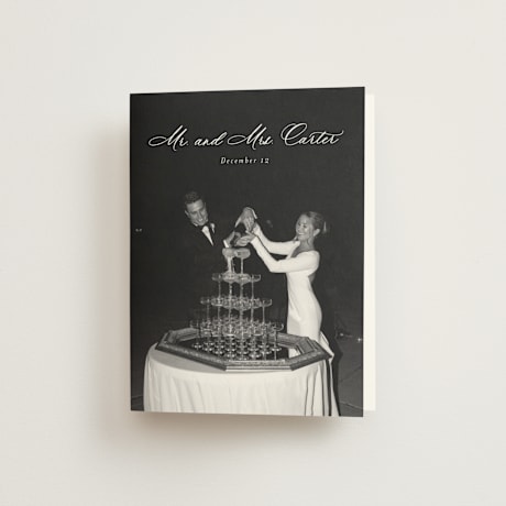 Folded Wedding Thank You Cards