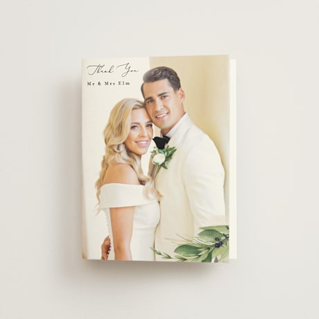Folded Wedding Thank You Cards