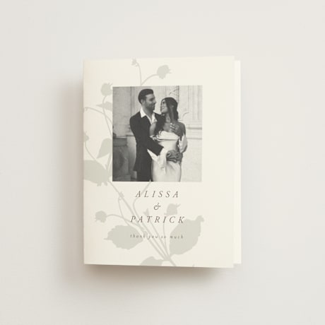Folded Wedding Thank You Cards