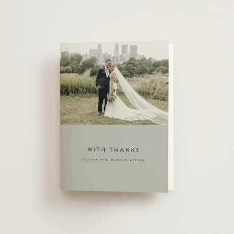 Folded Wedding Thank You Cards