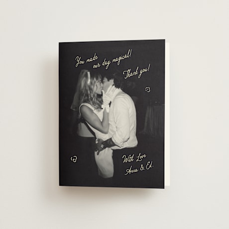 Folded Wedding Thank You Cards