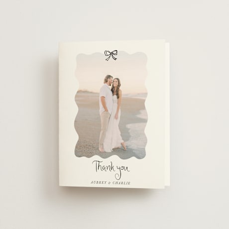 Folded Wedding Thank You Cards