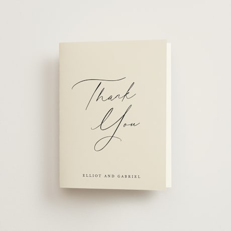 Folded Wedding Thank You Cards