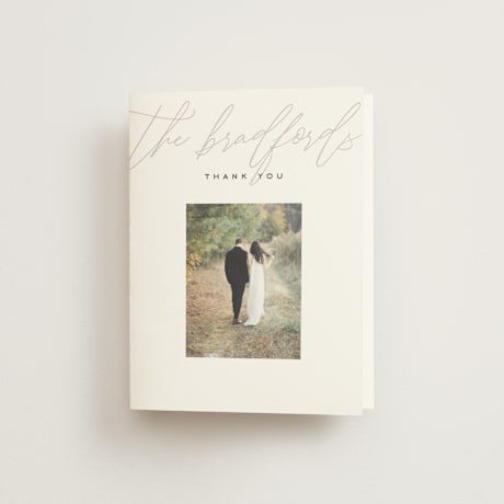 Folded Wedding Thank You Cards