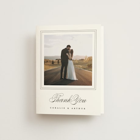 Folded Wedding Thank You Cards