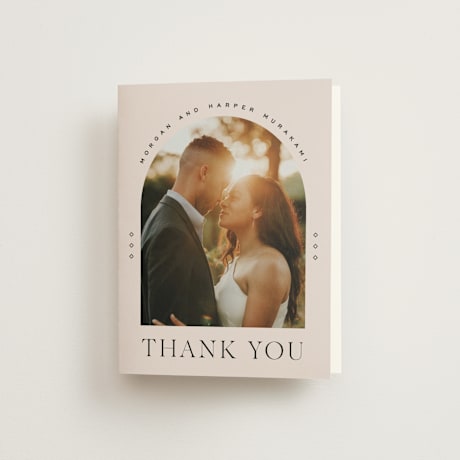 Folded Wedding Thank You Cards
