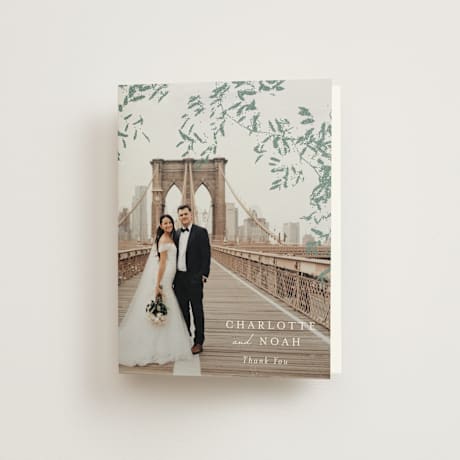 Folded Wedding Thank You Cards